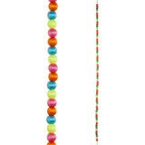 Bright Yarn Beaded Christmas Garland