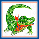 Orange Alligator Hometown Pride Paper Beverage Napkins