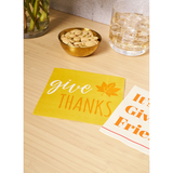 Give Thanks Paper Cocktail Beverage Napkins