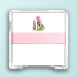 Golf Poodle Square Desk Set