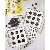 Grad Hat Scatter Paper Plates
