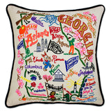 GEORGIA HAND-EMBROIDERED PILLOW