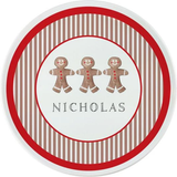 Personalized Gingerbread Kids Plate