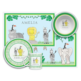 Personalized Going on Safari Kids Dinnerware Set