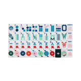 Green & White House Mahjong Tiles