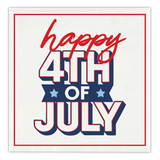 Happy 4Th Of July Paper Beverage Napkins