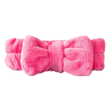 Hot Pink Plush Bow Headband