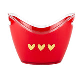 HEART ACYRLIC BEVERAGE BUCKET