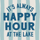 HAPPY HOUR AT THE LAKE BEVERAGE NAPKINS