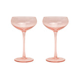 LOU BLUSH COUPE GLASSES /SET 2