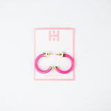 MINI HOT PINK HOOPS