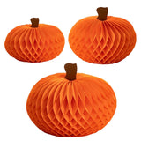 HONEYCOMB PUMPKINS SET/3