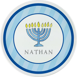Personalized Hanukkah Kids Plate