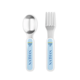 Personalized Happy Hanukkah Kids Fork & Spoon