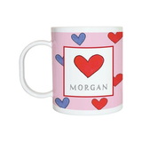 Personalized Happy Hearts Kids Mug