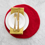 RED FELT PLACEMAT
