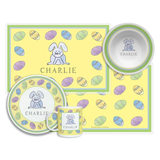 Personalized Hoppy Easter Kids Dinnerware Set