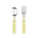 Personalized Hoppy Easter Kids Fork & Spoon