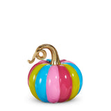 6" MULTI STRIPE PUMPKIN