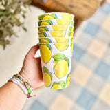REUSABLE COLLAGE STYLE LEMON CUP