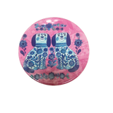 Small Melamine Blue & White Dish - Staffordshire Dogs