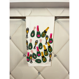 Champagne Beaded Tea Towel