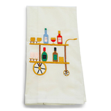 Bar Cart White Flour Sack Tea Towel