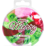 MERRY ORNAMENTS SCRUNCHIE SET