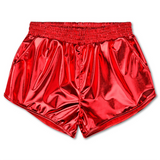 RED METALLIC SHORTS - MEDIUM