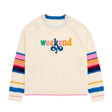Ivory "Weekend" Lightweight Boxy Sweater