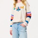 Ivory "Weekend" Lightweight Boxy Sweater