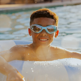 Baby Blue Tip Jaws Kids Swim Googles