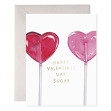 Heart Lollipops Valentines Card
