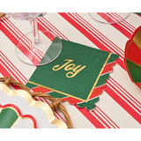 Joyful Christmas Paper Cocktail Beverage Napkins