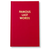 FAMOUS LAST WORDS - MAGENTA HARDCOVER JOURNAL