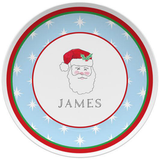 Personalized Jolly St. Nick Kids Plate