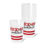 Kickoff Cocktails Frost Flex Cups - Red + Black