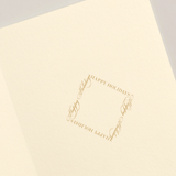 ENGRAVED DECORATED REINDEER GREETING CARD