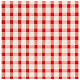 Red Painted Check Paper Beverage Napkins