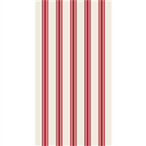 Red Linen Stripe Paper Guest Napkins