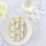 Heirloom Blue Bow Paper Guest Napkins