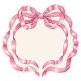 Die-Cut Heirloom Pink Bow Placemats