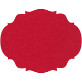 DIE-CUT RED FRENCH FRAME PAPER PLACEMATS