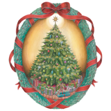 Die Cut O Christmas Wreath Paper Placemats