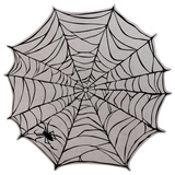 Die Cut Silver Spiderweb Paper Placemat