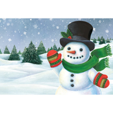 Jolly Snowman Paper Placemats