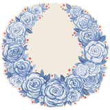 Die-Cut American Floral Wreath Placemats