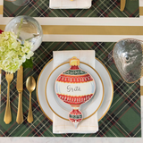 GREEN PLAID PAPER PLACEMATS