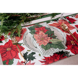 Festive Poinsettias Paper Placemats