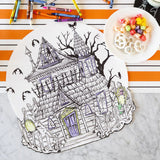 DIE CUT COLORING HAUNTED HOUSE PLACEMAT